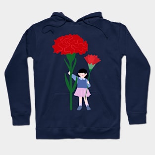 Girl with carnations II Hoodie